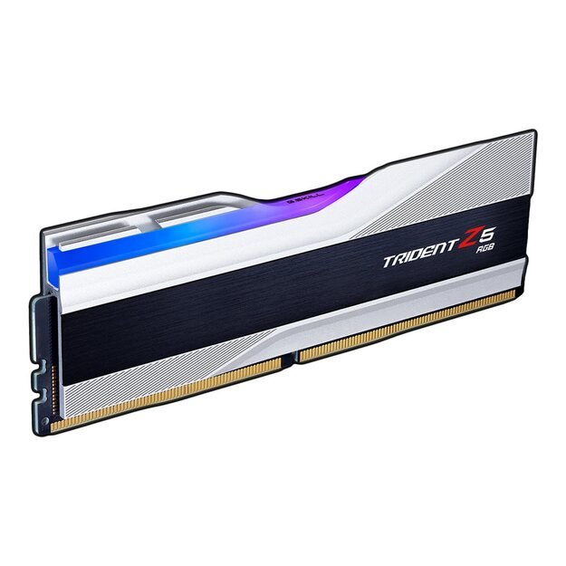 Operatyvioji atmintis (RAM) G.SKILL Trident Z5 RGB DDR5 32GB 2x16GB 5600MHz CL40 1.2V XMP 3.0 silver
