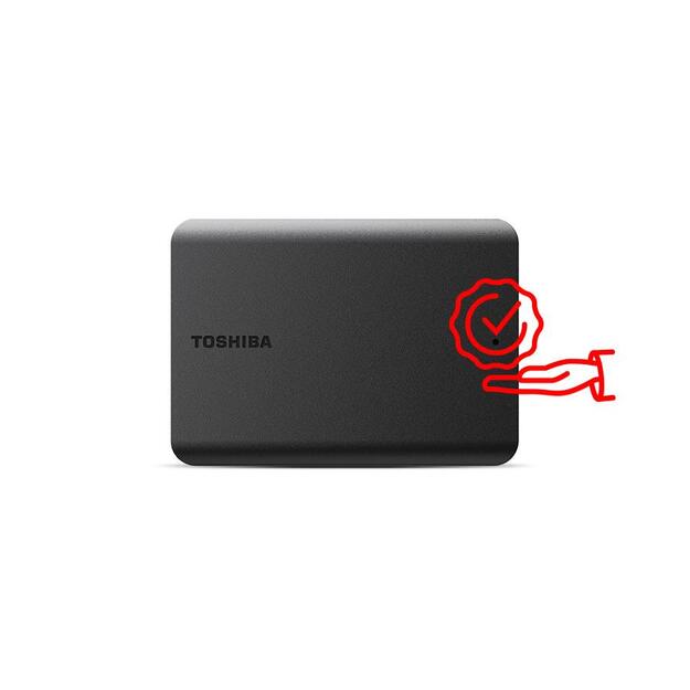 Išorinis kietasis diskas HDD TOSHIBA|Canvio Basics 2022|HDTB510EK3AA|1TB|USB 3.2|Colour Black|HDTB510EK3AA