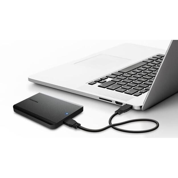 Išorinis kietasis diskas HDD TOSHIBA|Canvio Basics 2022|HDTB510EK3AA|1TB|USB 3.2|Colour Black|HDTB510EK3AA