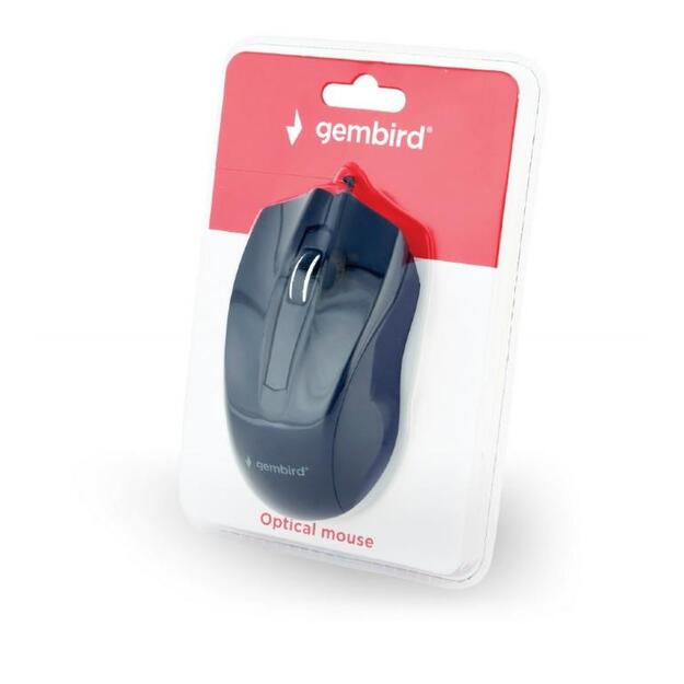 MOUSE USB OPTICAL/BLACK MUS-3B-01 GEMBIRD