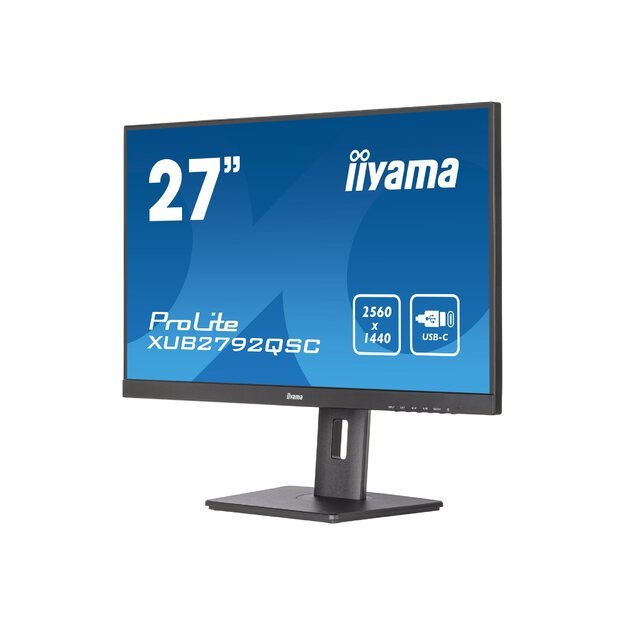 IIYAMA XUB2792QSC-B5 27inch IPS 2560x1440 350cd/m2 4ms HDMI DP