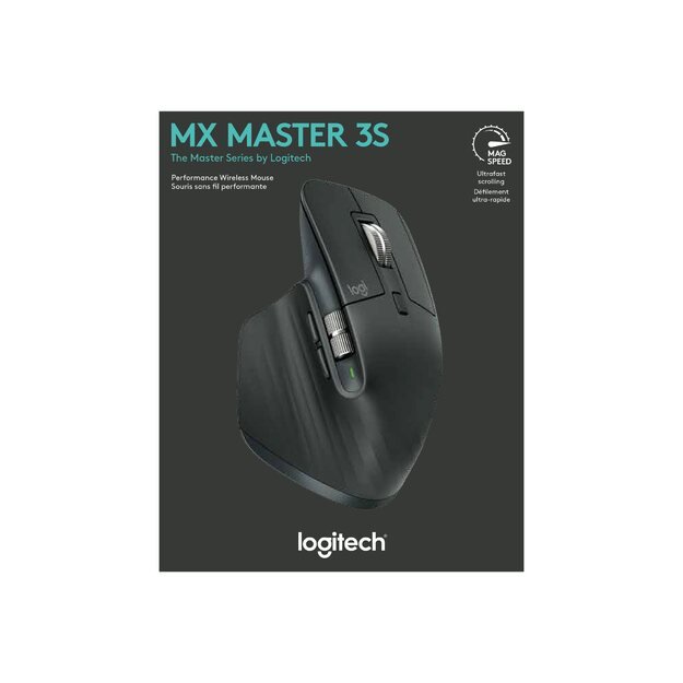 Kompiuterinė pelė belaidė MOUSE BLUETH OPTICAL MASTER 3S/BLACK 910-006559 LOGITECH