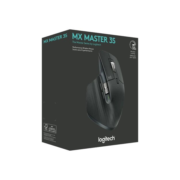 Kompiuterinė pelė belaidė MOUSE BLUETH OPTICAL MASTER 3S/BLACK 910-006559 LOGITECH