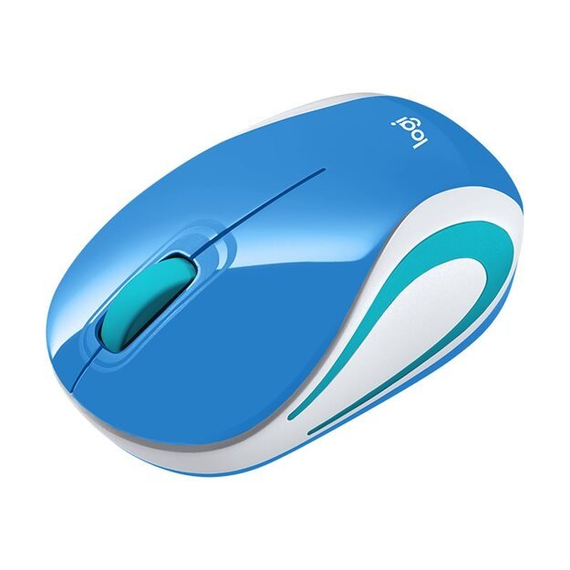 Kompiuterinė pelė belaidė MOUSE USB OPTICAL WRL M187/BLUE 910-002733 LOGITECH