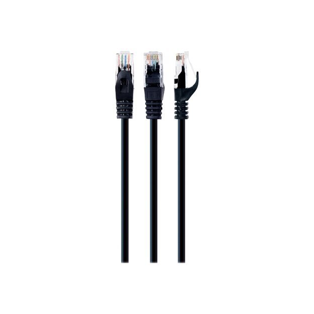 PATCH CABLE CAT6 UTP 1M/BLACK PP6U-1M/BK GEMBIRD