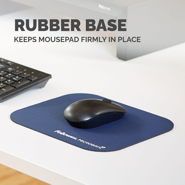 MOUSE PAD MICROBAN/BLUE 5933805 FELLOWES