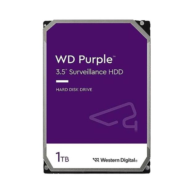 HDD|WESTERN DIGITAL|Purple|1TB|SATA 3.0|64 MB|5400 rpm|3,5 |WD11PURZ