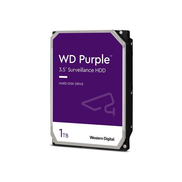 HDD|WESTERN DIGITAL|Purple|1TB|SATA 3.0|64 MB|5400 rpm|3,5 |WD11PURZ