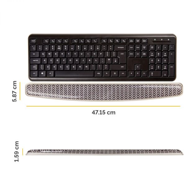 KEYBOARD ACC WRIST SUPPORT/CHEVRON 9653601 FELLOWES 1