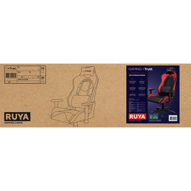 GAMING CHAIR GXT 714R RUYA/RED 25064 TRUST