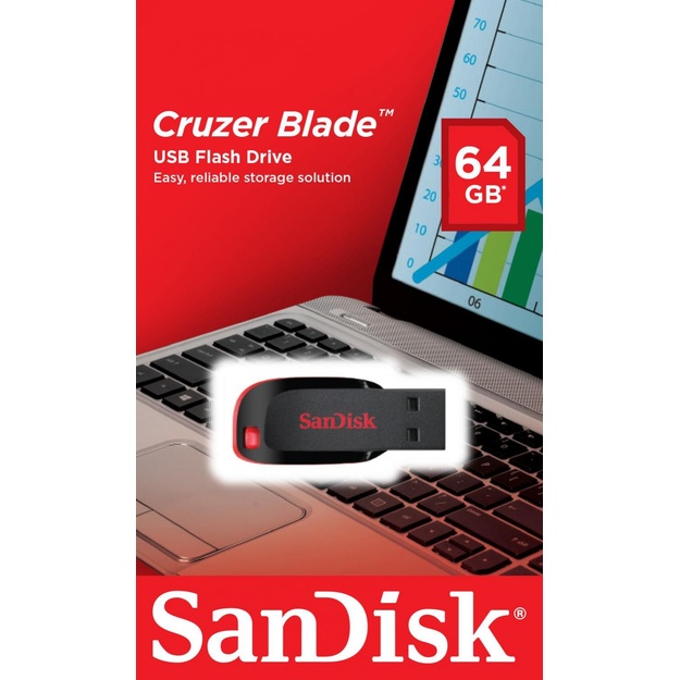 MEMORY DRIVE FLASH USB2 64GB/SDCZ50-064G-B35 SANDISK