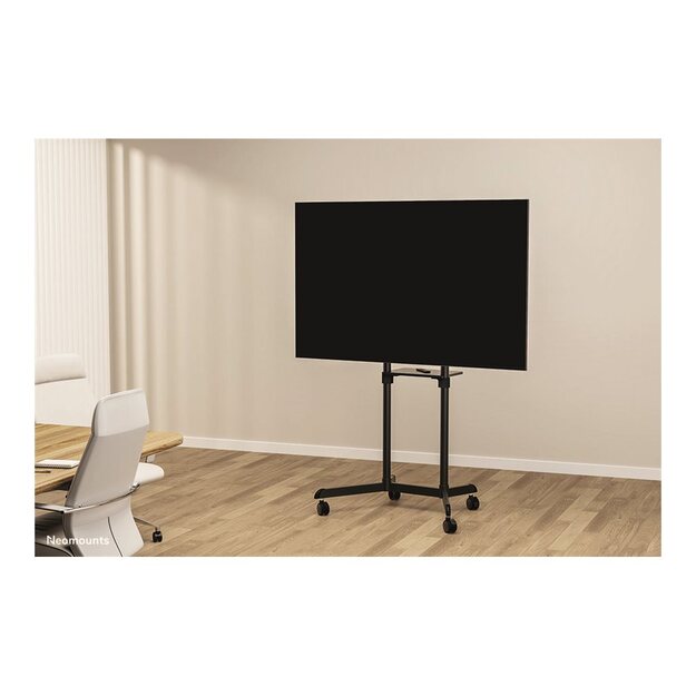 NEOMOUNTS TV/Monitor public Mobile Floorstand 37-70inch max 70kg Height 137cm Tilt Rotate VESA up to 600x400 black