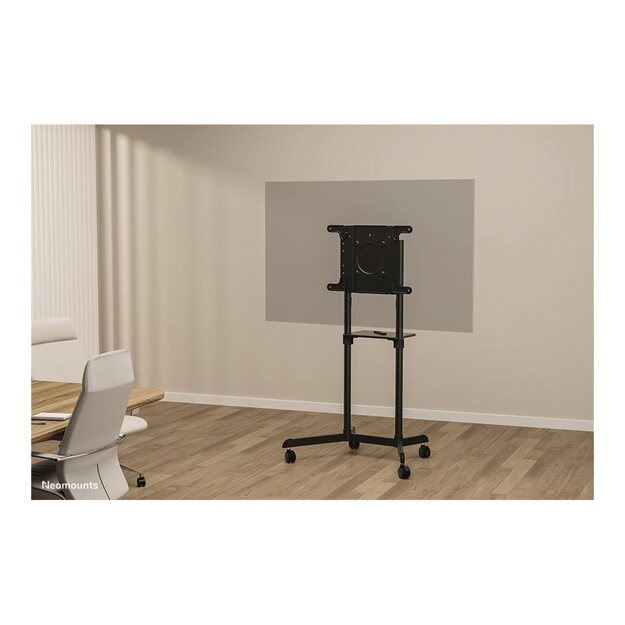 NEOMOUNTS TV/Monitor public Mobile Floorstand 37-70inch max 70kg Height 137cm Tilt Rotate VESA up to 600x400 black 53
