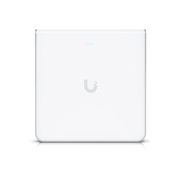 UBIQUITI U6-Enterprise-IW In-Wall Access point Dual Band WiFi 6E 4x4 MIMO 1xRJ45 2.5Gb/s PoE+ 4x RJ45 1000Mb/s