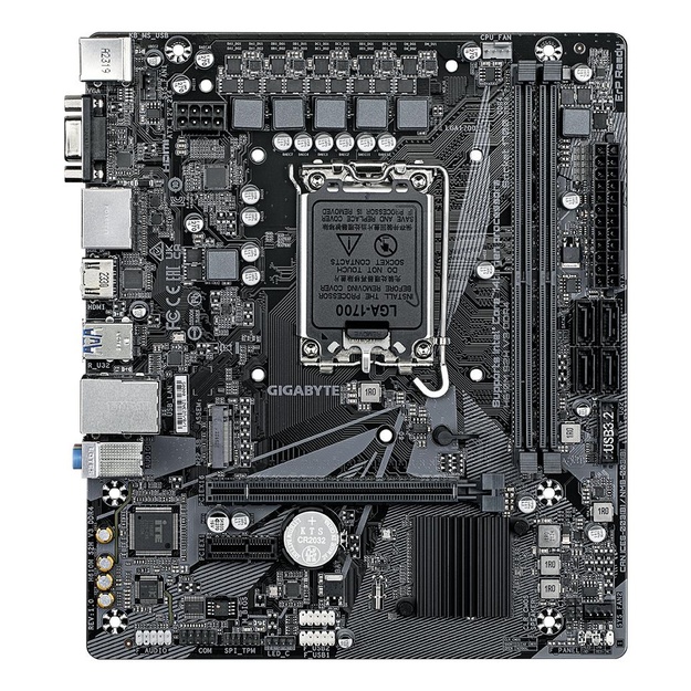 Mainboard|GIGABYTE|Intel H610|LGA1700|Micro-ATX|Memory DDR4|Memory slots 2|1xPCI-Express 3.0 1x|1xPCI-Express 4.0 16x|1xM.2|1x15pin D-sub|1xHDMI|2xDisplayPort|4xUSB 2.0|2xUSB 3.2|1xPS/2|1xRJ45|3xAudio port|H610MS2HV3DDR4