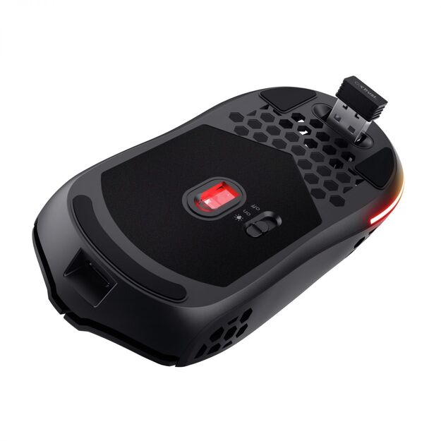 MOUSE USB OPTICAL WRL GXT929/HELOX LIGHTW BLK 25307 TRUST 7