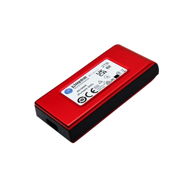 External SSD|KINGSTON|XS1000|2TB|USB 3.2|Write speed 1000 MBytes/sec|Read speed 1050 MBytes/sec|SXS1000R/2000G