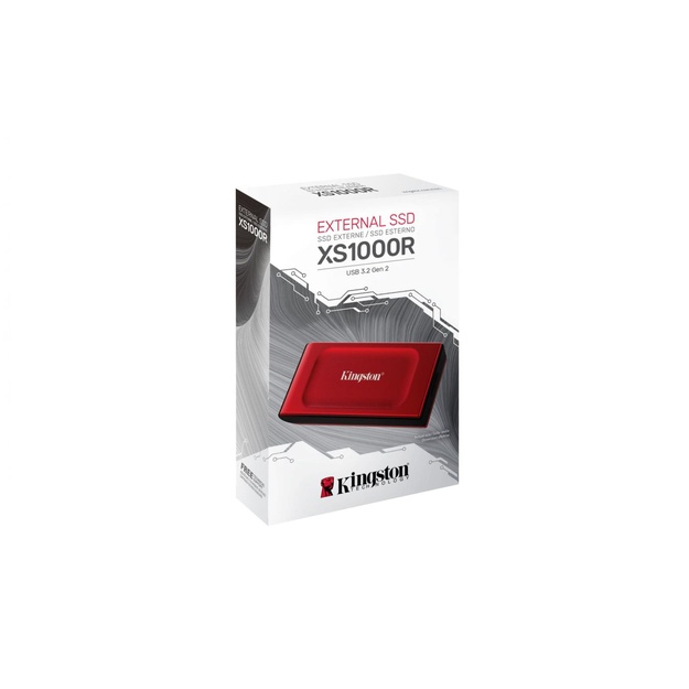 External SSD|KINGSTON|XS1000|2TB|USB 3.2|Write speed 1000 MBytes/sec|Read speed 1050 MBytes/sec|SXS1000R/2000G