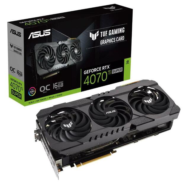 Graphics Card|ASUS|NVIDIA GeForce RTX 4070 Ti SUPER|16 GB|GDDR6X|256 bit|PCIE 4.0 16x|Triple slot Fansink|2xHDMI|3xDisplayPort|RTX4070TIS-O16G-OG-GAM