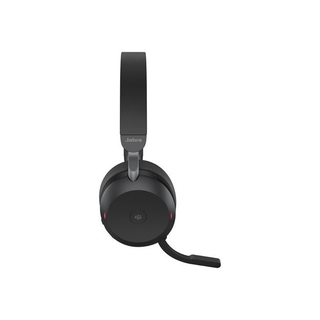 JABRA Evolve2 75 Headset on-ear Bluetooth wireless active noise cancelling USB-A noise isolating black with charging stand MS Te