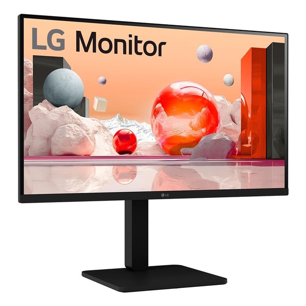 LCD Monitor|LG|27 |Panel IPS|1920x1080|16:9|100Hz|Matte|Speakers|Swivel|Pivot|Height adjustable|Tilt|Colour Black|27BA550-B