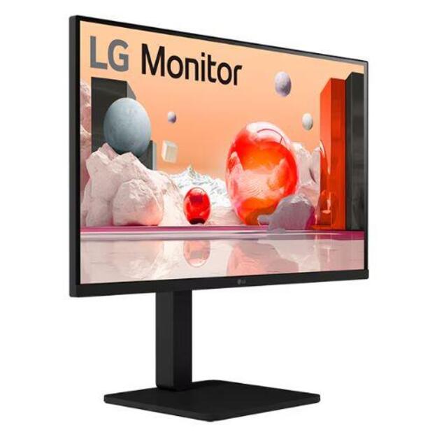 LCD Monitor|LG|27 |Panel IPS|1920x1080|16:9|100Hz|Matte|Speakers|Swivel|Pivot|Height adjustable|Tilt|Colour Black|27BA550-B