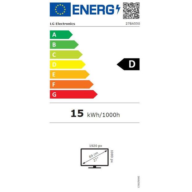 LCD Monitor|LG|27 |Panel IPS|1920x1080|16:9|100Hz|Matte|Speakers|Swivel|Pivot|Height adjustable|Tilt|Colour Black|27BA550-B