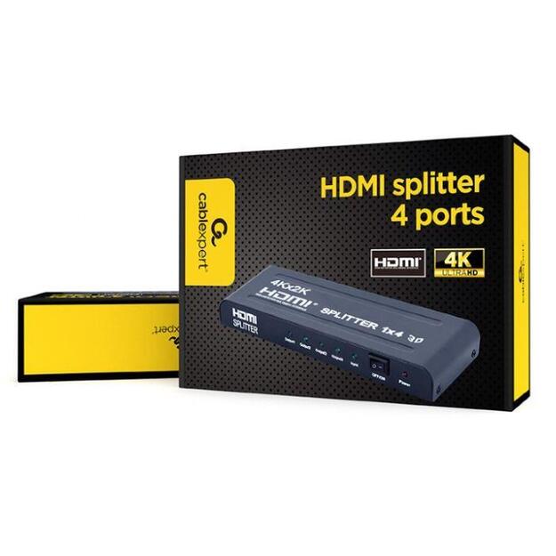 CABLE HDMI SPLITTER 4PORTS/DSP-4PH4-02 GEMBIRD