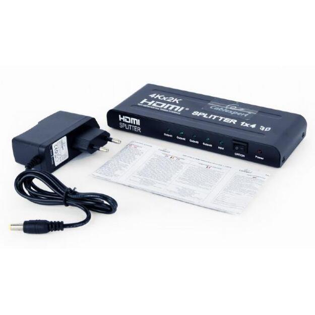 CABLE HDMI SPLITTER 4PORTS/DSP-4PH4-02 GEMBIRD