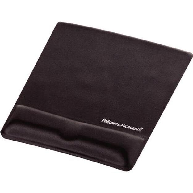 MOUSE PAD WRIST SUPPORT/BLACK 9181201 FELLOWES