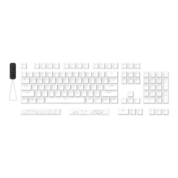 HP HyperX WHT Pudding Keycaps 2-US