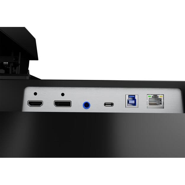 IIYAMA XUB3293UHSN-B5 32inch ETE IPS 3840x2160 UHD 1000:1 350cd/m2 4ms HDMI DP USB-C Dock LAN 65W PD Speakers 15cm Height Adj. (P) 1