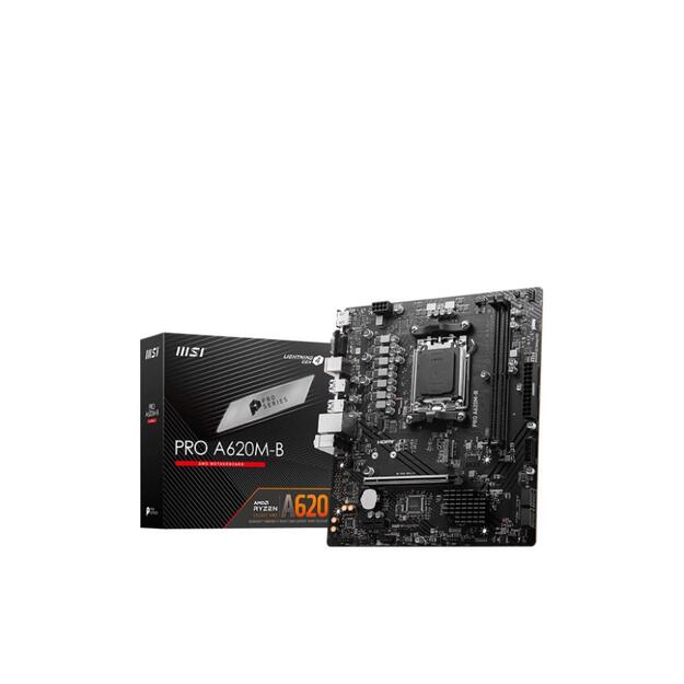 MSI PRO A620M-B AM5 2xDDR5 1xM.2 4xSATA HDMI VGA mATX MB