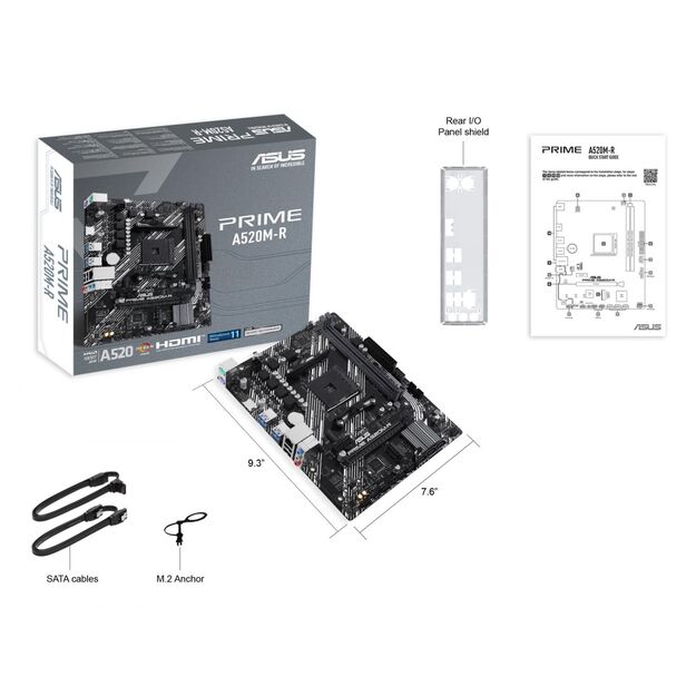 MB AMD A520 SAM4 MATX/PRIME A520M-R ASUS 7