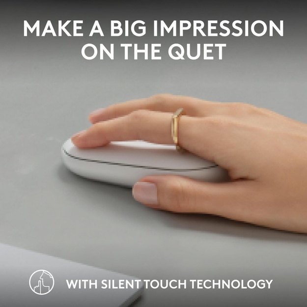MOUSE USB OPTICAL WRL M350S/WHITE 910-007013 LOGITECH