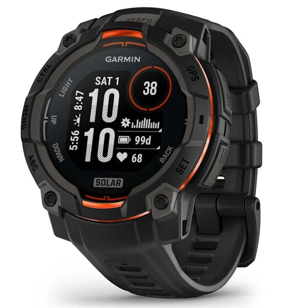 SMARTWATCH INSTINCT 3 SOLAR/BLACK/BLK 010-02934-00 GARMIN