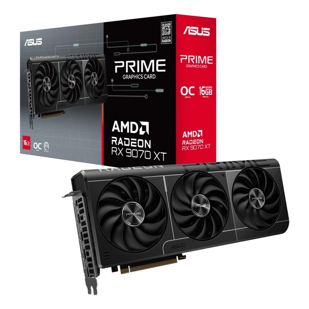 VGA PCIE16 RX9070XT 16GB GDDR6/PRIME-RX9070XT-O16G ASUS