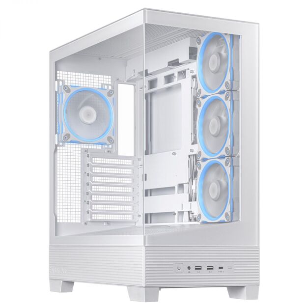 Case|ASUS|ASUS A31 PLUS Case|MidiTower|Case product features Transparent panel|ATX|BTX|MicroATX|MiniITX|Colour White|A31PLUSTGARGBWHITE