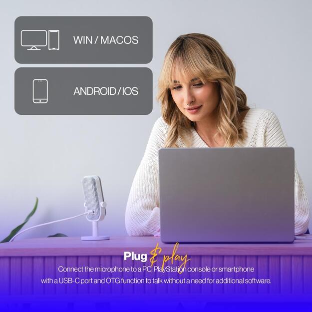 MICROPHONE SOLUM VOICE S OWH/USB-C WHITE EY1B015 ENDORFY 25