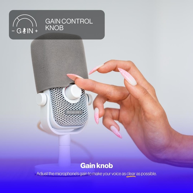 MICROPHONE SOLUM VOICE S OWH/USB-C WHITE EY1B015 ENDORFY