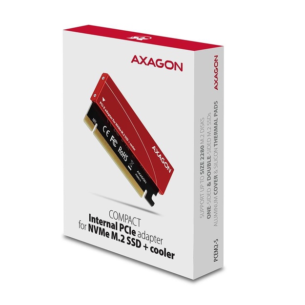 SSD ACC ADAPTER M.2/NVME/PCEM2-S AXAGON