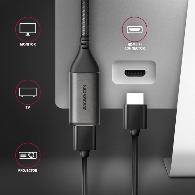 CABLE USB-C TO HDMI 0.25M/RVC-HI2M AXAGON