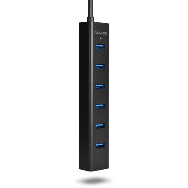 I/O HUB USB3.0 7PORT CHARGING/W/AC 1.2M HUE-SA7BP AXAGON