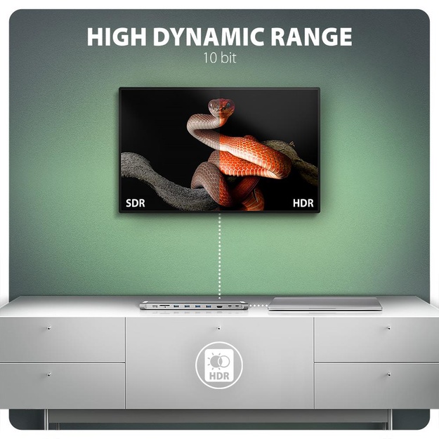 NB ACC DOCKING STATION/9IN1 HMC-10HLS AXAGON