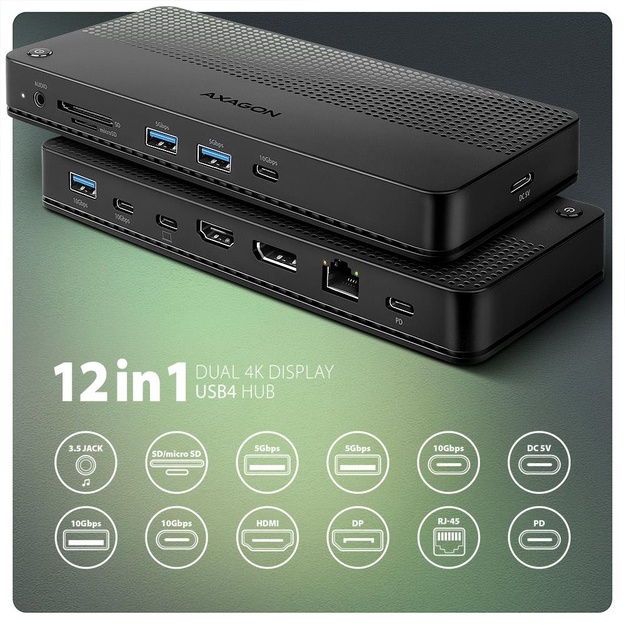 NB ACC DOCKING STATION/12IN1 HMC-U4 AXAGON