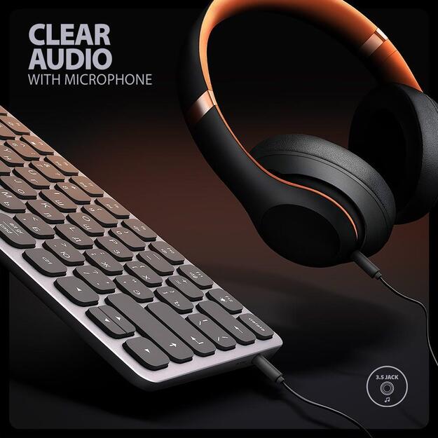 KEYBOARD + I/O HUB 9IN1/0.6M HMC-KB-CRL AXAGON 3