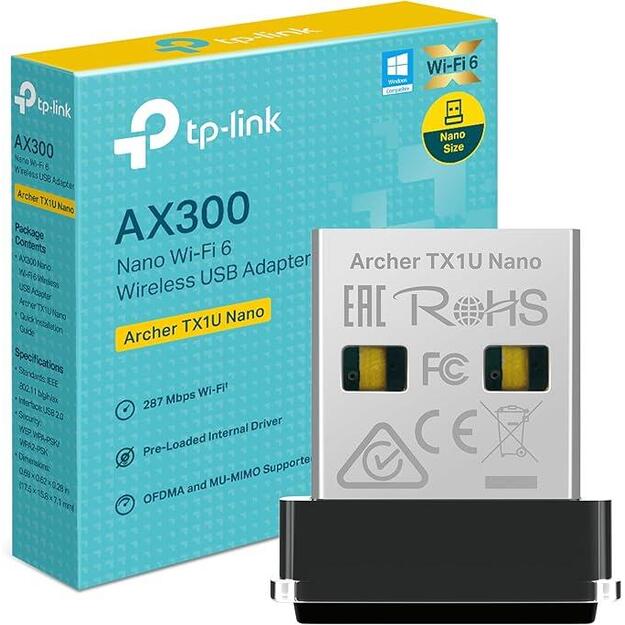 WRL ADAPTER 300MBPS USB/ARCHER TX1U NANO TP-LINK 1