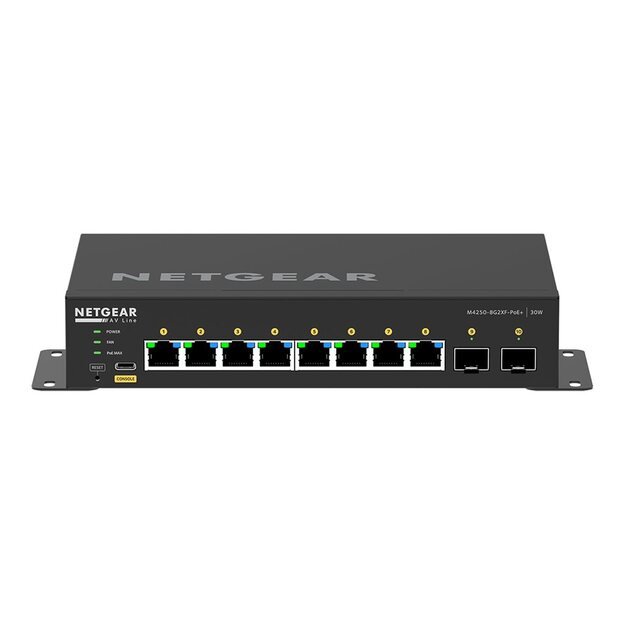 NETGEAR 10PT M4250-8G2XF-POE+ Managed Switch