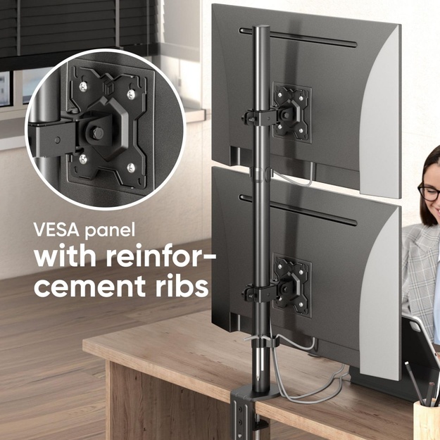 MONITOR ACC WALL MOUNT/13-34  BLACK D208E-B ONKRON