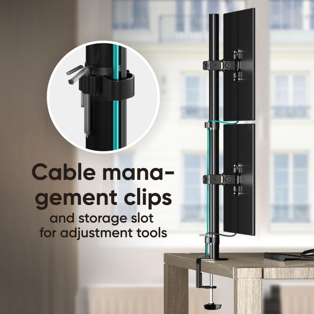 MONITOR ACC WALL MOUNT/13-34  BLACK D208E-B ONKRON